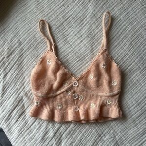 for love and lemon knit floral top